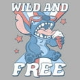thumbnail image 2 of Junior's Lilo & Stitch Wild and Free Alien Graphic Oversized T-Shirt, 2 of 2
