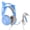 Blue, variant on Yajisi SYG25 Cat Ear Gaming Headset USB+3.5mm Plug Gaming Headphone Supports Volume Adjustment Microphone Mute Over-Ear Headphones for PC Laptop PS4 (Blue) (9.45 inches / 24 cm)