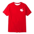 thumbnail image 5 of T-shirt Graphique Feuille d'Érable pour Garçons Drapeau Canadien Manches Courtes Col Rond Ample Décontracté Patriotique Chandails Enfants Fête du Canada 1st July Patriotic Feuille d'Érable, 5 of 5