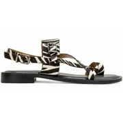 Women Patricia Nash Fidella Flat Strappy Sandals Variety B4HP MSRP $109 (White/Black Zebra,US 8)