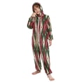 thumbnail image 5 of Vzayyk 4T-14Y Size Aviliable Cozy One-Piece Footless Sleeper Pajama Red Green White Pattern, 5 of 8