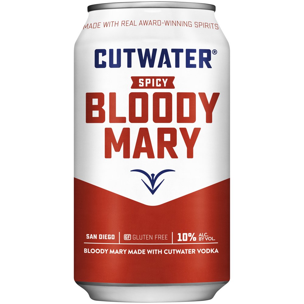 Cutwater Spirits Spicy Bloody Mary, 12 fl. oz. Can, 10 ABV