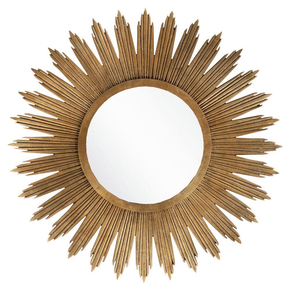 Surya Gold Sunburst Wall Mirror 47W x 47H in.