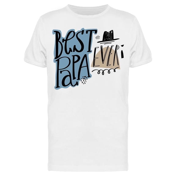 Best Papa Ever Father Doodle Tee Men's -Image by Shutterstock