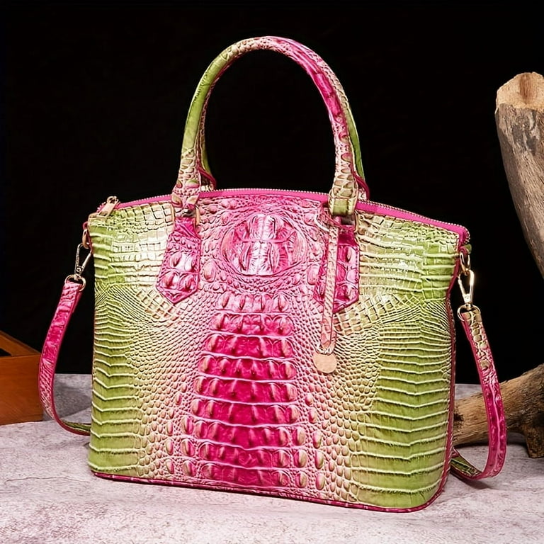 Ombré Vintage popular crocodile bag