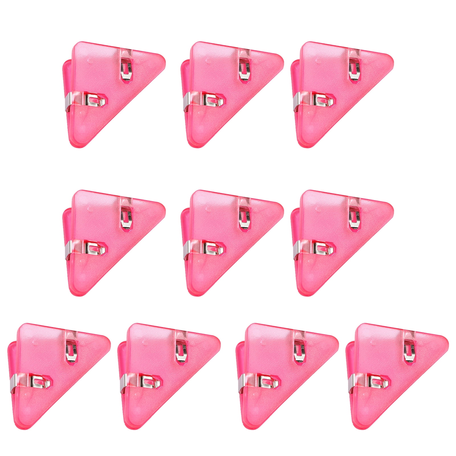 10Pcs Triangle Clips Multifunctional Transparent Large Angle Jelly