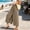 Coffee, variant on Womens High Waist Split Front Wide Leg Skort Pants Elastic Waistband Pocket Loose Thin Casual Culottes for Summer Coffee S(S)