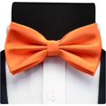 thumbnail image 3 of LAICAIW Mens Solid Color Double Fold Pre-tied Bow Tie and Pocket Square Cufflink Set with Gift Box, 3 of 7