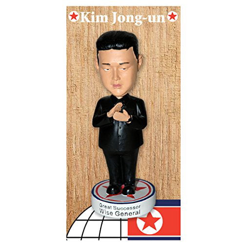 Korea President Kim Jong-un Action Figure Bobble head Statue Political Sculpture 