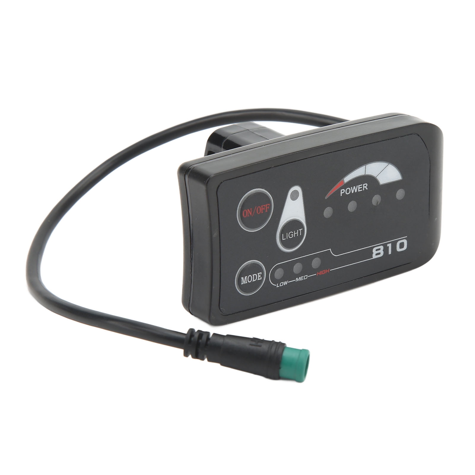 Electric Bike LED Display Meter, ABS Electric Bike Display For 22.2mm