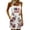Blue-3, variant on Women 4th of July Outfits American Flag Overall Dress with Pockets Plus Size Independence Day Patriotic Short Romper Jumpsuit