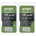 thumbnail image 1 of 8TEN Semi Chisel Chainsaw Chain 14 inch .050 1/4 76DL 2 Pack 810-CCC2387H, 1 of 4