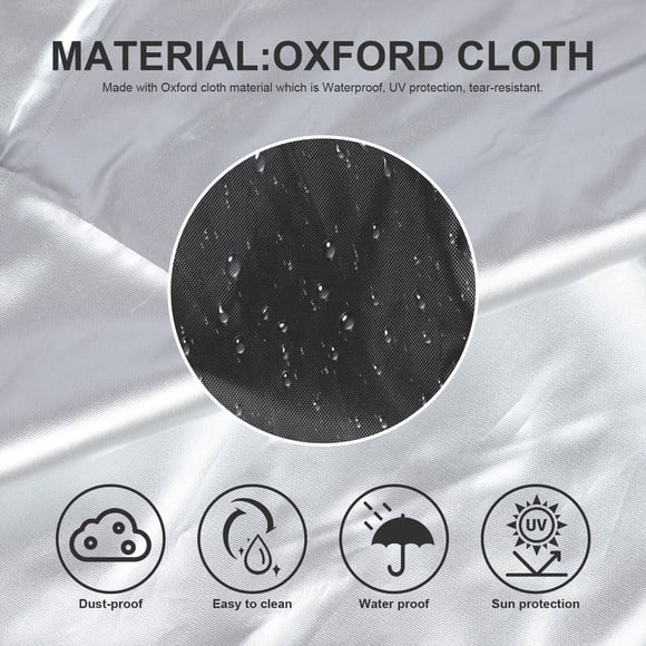 OUNONA Cubierta Duradera Para Cortacésped Con Material Oxford Y Protección Polvo Y Uv