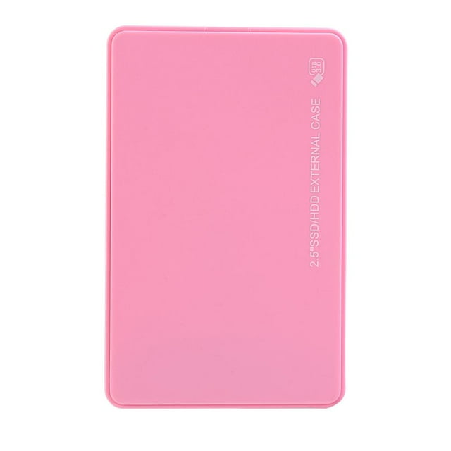 Tmvgtek Caja De Disco Duro Usb 3.0 De 2,5 Pulgadas Caja Externa Móvil Sata Hdd Ssd (Rosa)