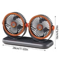 thumbnail image 3 of USB Rechargeable Head Desktop Fan High Speed Adjustable Air Circulator For Home And, 3 of 8