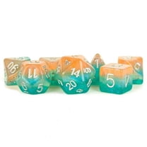 Metallic Dice Games LIC766 Layered Stardust Sunset Dice, Set of 7