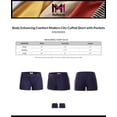 thumbnail image 2 of MixMatchy Women's Body Enhancing Comfort Modern City Cuffed Short with Pockets, 2 of 5