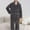 Gray, variant on Asgosdo Men Pajama Set Comfy Sleepwear Fleece Pjs Set Soft 2 Piece Lounge Set Cozy Nightwear with Pockets, Gray