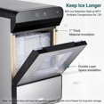 Gevi Household Countertop Nugget Ice Maker with Viewing Window Making