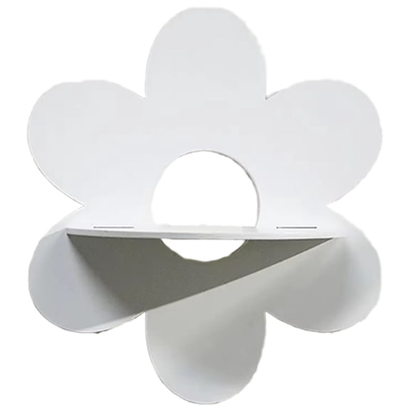 Vjnyvs Daisy Flower Floating Shelves Wooden Boho Daisy Plant Shelf Wall Mounted Display Stand Hanging Display Flower Decor For Living Room Bathroom Bedroom
