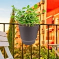 thumbnail image 2 of Hanging Planter Balcony Hanging Plant Pot Railing Flower Pot for Home Balcony, 2 of 8