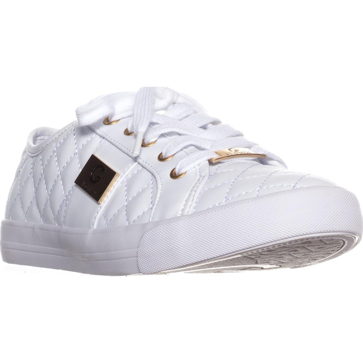 Womens G by Guess Backer2 Quilted Fashion Sneakers, White, 8.5 US ...