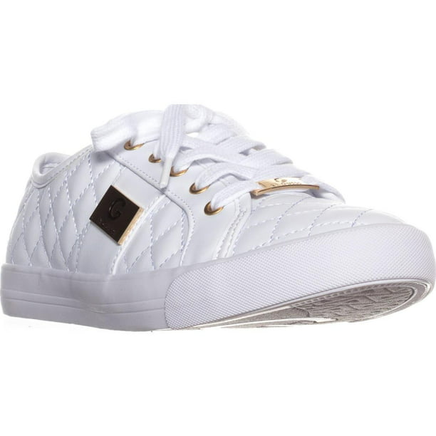 GUESS - Womens G by Guess Backer2 Quilted Fashion Sneakers, White, 8.5 ...