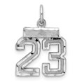 thumbnail image 1 of Sterling Silver Rhodium-plated Small #23 Charm, 1 of 2