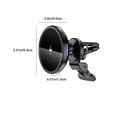 thumbnail image 3 of Cargador Inalámbrico Rápido Para Coche De 15 W, Soporte Universal Para Teléfono Con Sujeción Automática, Salida Máxima De 15 W Y Puerto Tipo C Para Teléfonos Compatibles Con Qi, Soporte De, 3 of 8