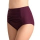 thumbnail image 1 of Braguita de bikini de cintura alta para mujer, control de abdomen, fruncida, cobertura total, tiro alto, 1 of 1