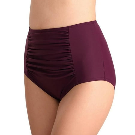 women s high waisted bikini bottoms tummy control swimsuit bottoms ruched full coverage swim bottom high rise
