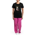 thumbnail image 4 of CafePress - Cherry Blossom Geisha Kitty Pajamas - Women's Short Sleeve Print T-Shirt and Pants Dark Cotton Pajama Set, 4 of 7