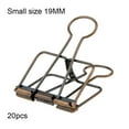 thumbnail image 3 of tredstone 20 Pieces Metal Paper Clip Electroplated Solid Color Replacement Home School Examination Papers Clips Accessories Red Bronze 19mm, 3 of 9