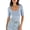 Light Blue, variant on Womens Half Sleeve Tops Square Neck Slim Fit T-Shirt 2026 Summer Casual Fashion Basic Tee Shirts Spring Work Outfits Black XX-Large