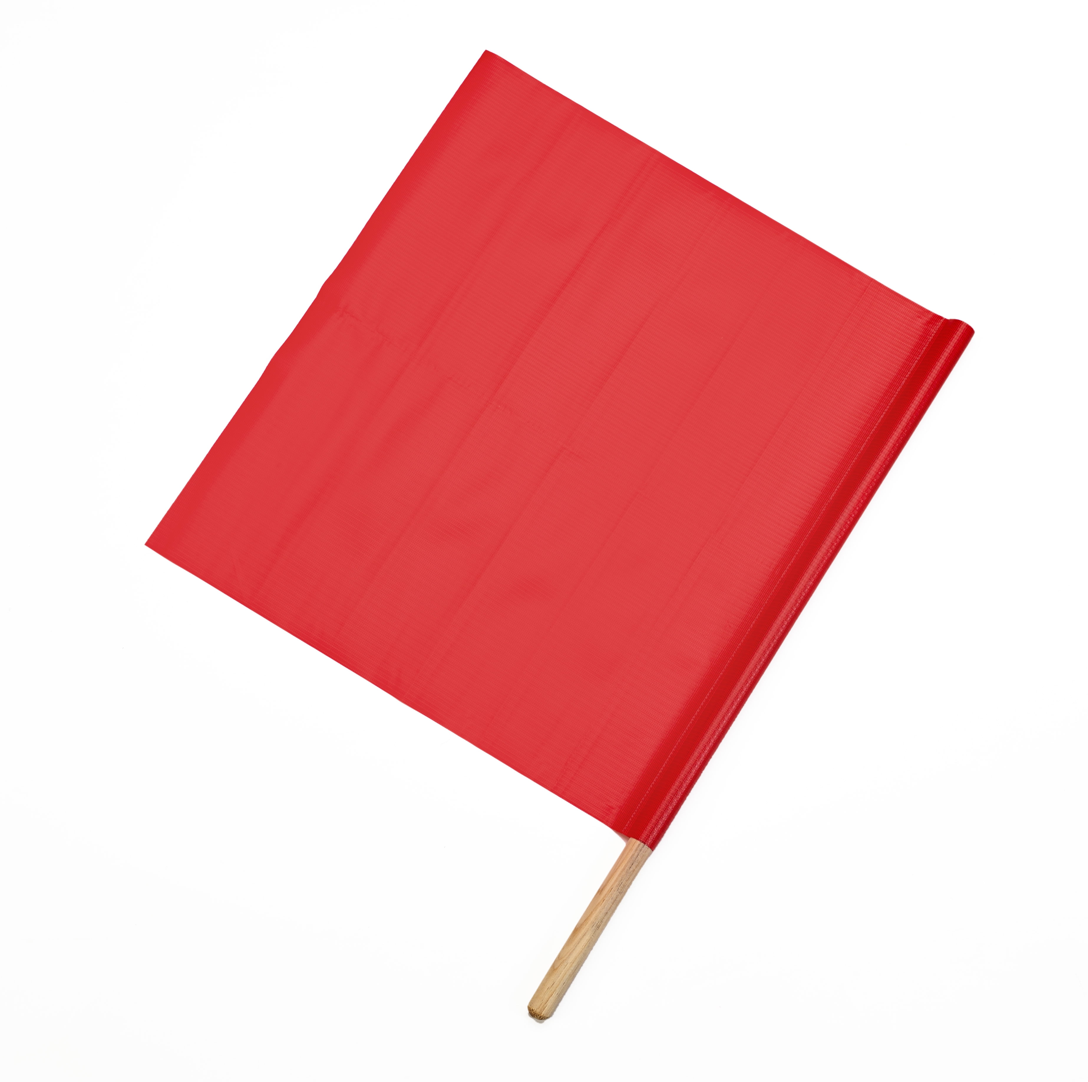 Vinyl Highway Safety Traffic Warning Flag, Red, 18 in. x 18 in. x 36 in