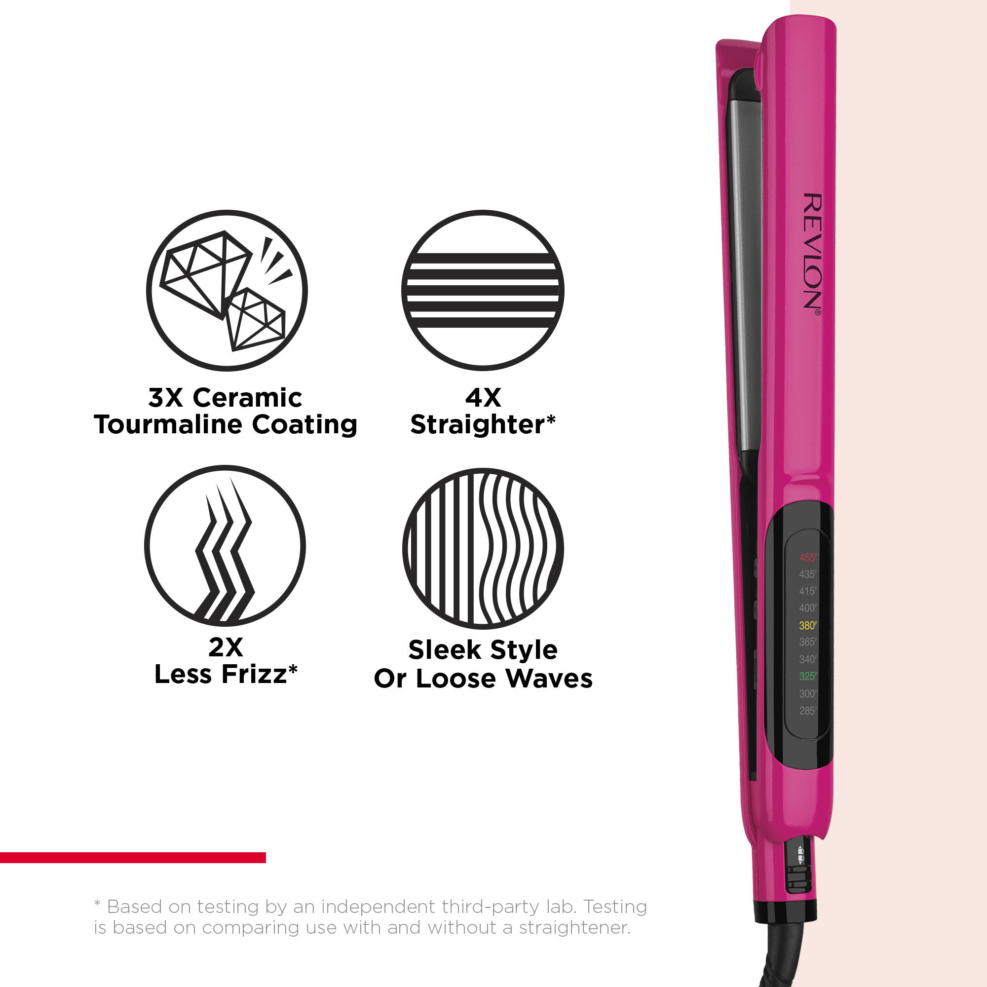 Revlon 1" Ceramic Flat Iron Hair Straightener photo 6