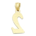 thumbnail image 4 of 14k Solid Gold Nugget Number Two Necklace with 18" Rolo Chain, #2 Gold Charm Pendant Jewelry for Numerology, Sports Gifts for Him and Her, 4 of 5