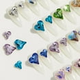 thumbnail image 4 of Kripyery 20Pcs Nail Decorations Exquisite Shape Sparkling Stunning Visual Effect Vibrant Color Wide Application Non-Fading 3D Love Heart Nail Art Decors Manicure Jewelry for Nail Salon, 4 of 8