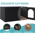 thumbnail image 2 of Caja de arena para gatos Amunrbrek negra con 2 forros, 2 of 9