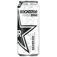 thumbnail image 2 of (4 pack) Rockstar Pure Zero Silver Ice Flavored Energy Drink, 16 fl oz, 2 of 6