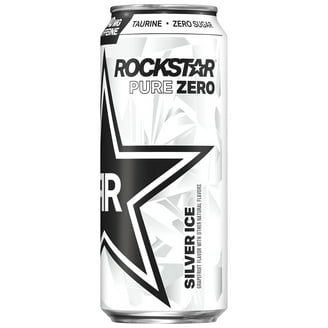 4 Pack - Rockstar Pure Zero Silver Ice - 16Oz. - Walmart.com