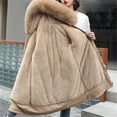 thumbnail image 4 of Waterproof Winter Coats for Women Hooded Waterproof Fleece Lined Parka Jacket with Pockets Daily Commute Outdoor, 4 of 6