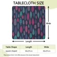 thumbnail image 2 of Fitted Floral Square Tablecloth for 36 Inch Tables, Bohemian Decor Stretch Cover for Outdoor Patio Dining and Card Tables, 2 of 6