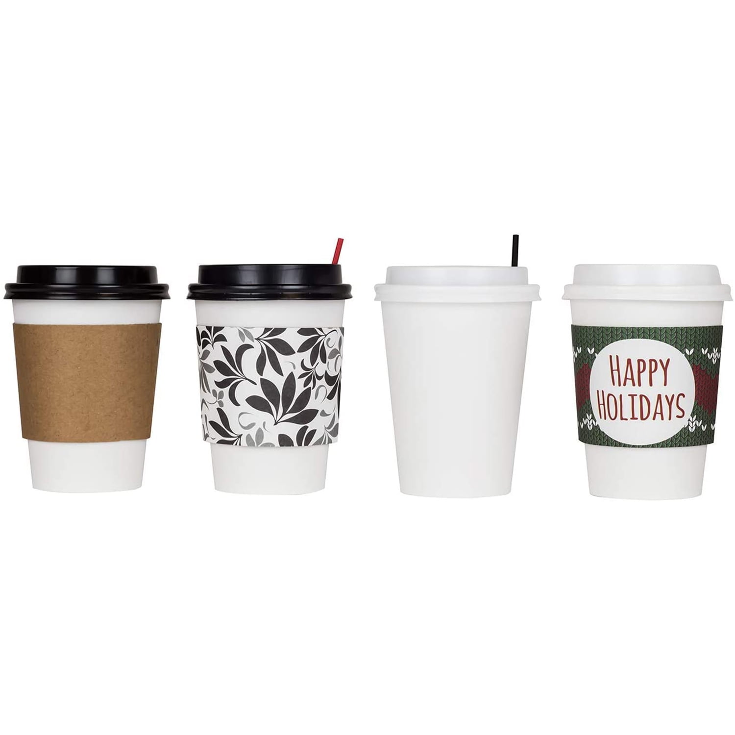 Karat C-KIC516W 16 oz Insulated Paper Hot Cup, White, White (Pack of 500)