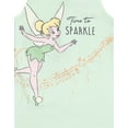 thumbnail image 4 of Disney Classics Tinker Bell Newborn Baby Girls French Terry Romper and Headband Newborn to Toddler, 4 of 5