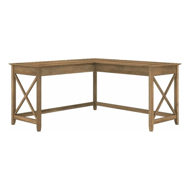 Pemberly Row Bureau en L 60W en Pin Récupéré - Bois d'Ingénierie