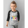 thumbnail image 3 of Big Brother Shirt Baby Shark Birthday Jawsome Brother shirt Raglan Dark Gray 5T, 3 of 4
