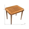 thumbnail image 3 of 18" Brown Solid Wood Rectangular End Table, 3 of 6