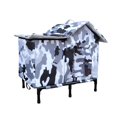 thumbnail image 2 of Caseta elevada para gatos, tienda de campaña para mascotas, portátil, resistente al frío, cálida, para puerta, jardín, patio, cachorros y gatitos., 2 of 8