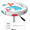 thumbnail image 7 of Picia Gnomes Summer pattern Round Stool Covers Comfy Seat Covers Stretch Removable WashableChair Slipcover Round Bar Chair Cushion Cover-12 inch, 7 of 7